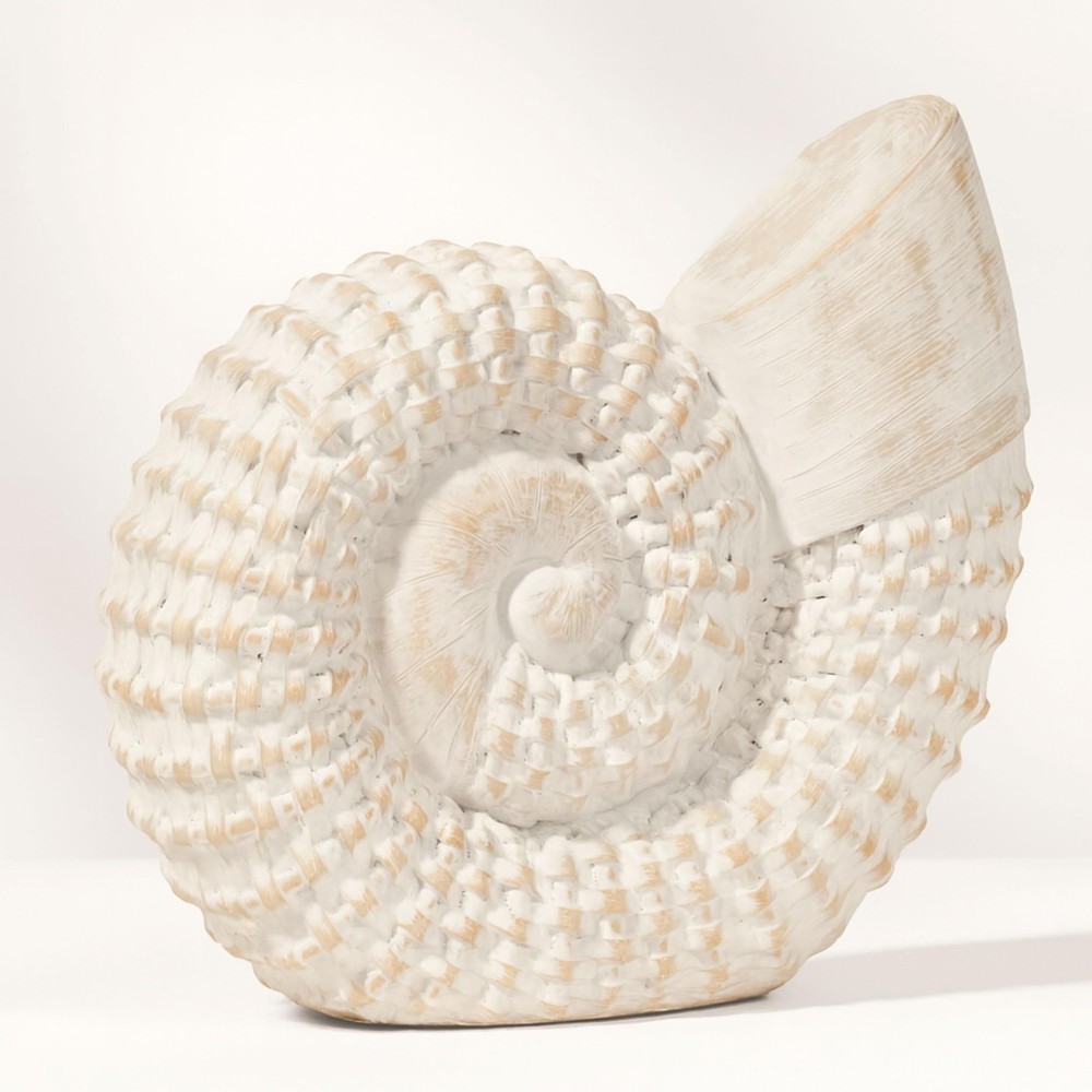 Coastal Seashell Decorative Figurine – Handcrafted Polyresin Nautical Decor Scul