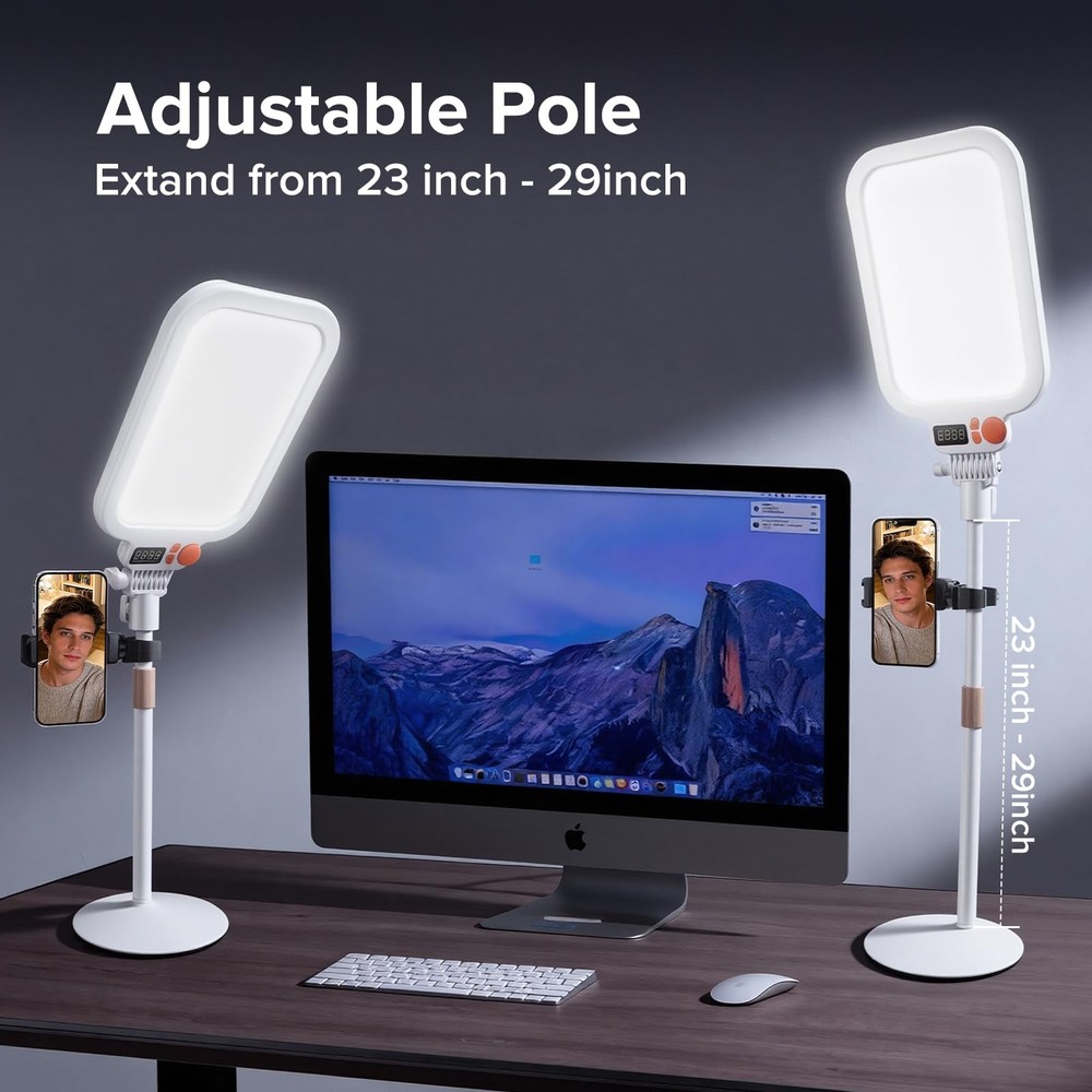 9" Large Ring Light with Stand, 7000K Professional Full-Screen Big Ring Light...