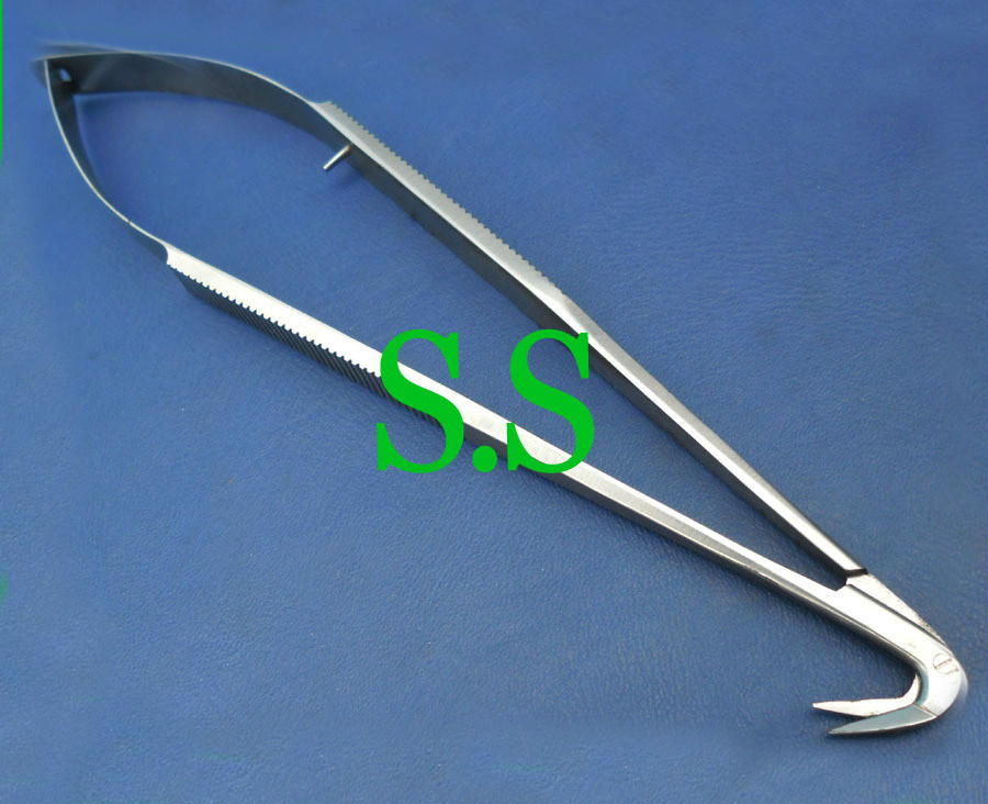 PREMIUM O.R GRADE CASTROVIEJO VASCULAR MICRO SCISSORS 7" 125 DEGREE ANGULAR
