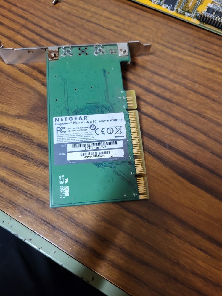 NETGEAR RangeMax Next Wireless PCI Adapter - WN311B