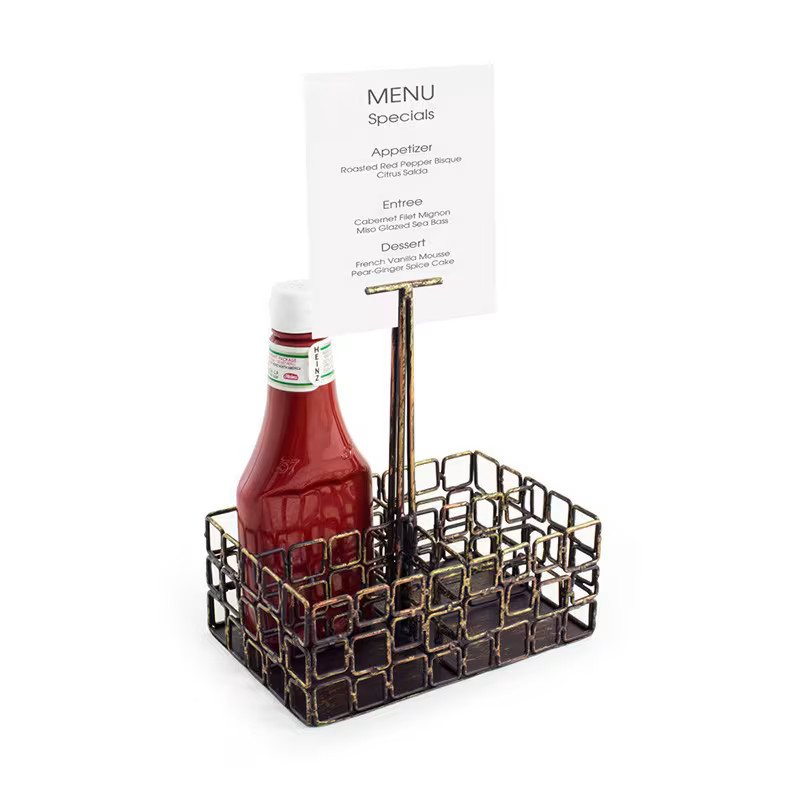 FOH TCS011GOI22 Coppered Wireware Link Large Holder with Handle