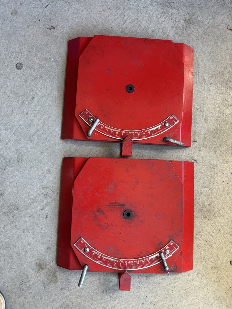 Hunter Engineering Made In USA Alignment Plates