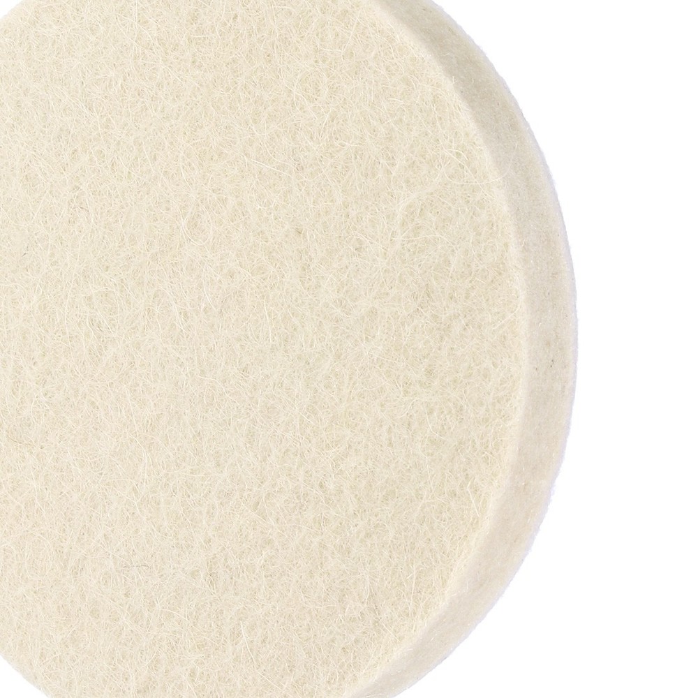 3-Inch Wool Polishing Pad Hook and Loop Buffing Wheel 17Pcs