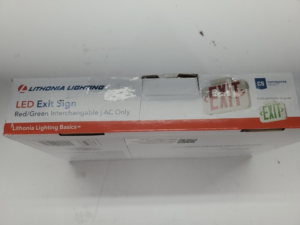 Lithonia Lighting Contractor Select Integrated LED White Exit Sign EXRG M6