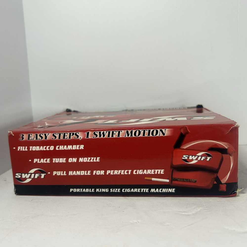 Swift Portable King Size Make Your Own Cigarette Injector Machine - Never Used.