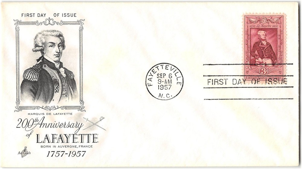 US #1097 First Day Cover (FDC), 1957