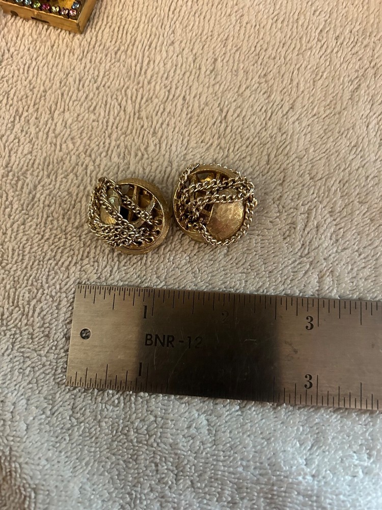 Vintage ART Clip Earrings