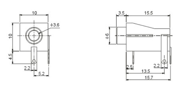 Sockets for Midimuso CV-12