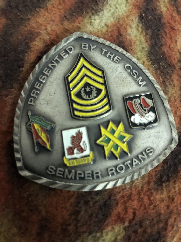 37TH TRANSPORTATION COMMAND CHALLENGE COIN Semper Rotans
