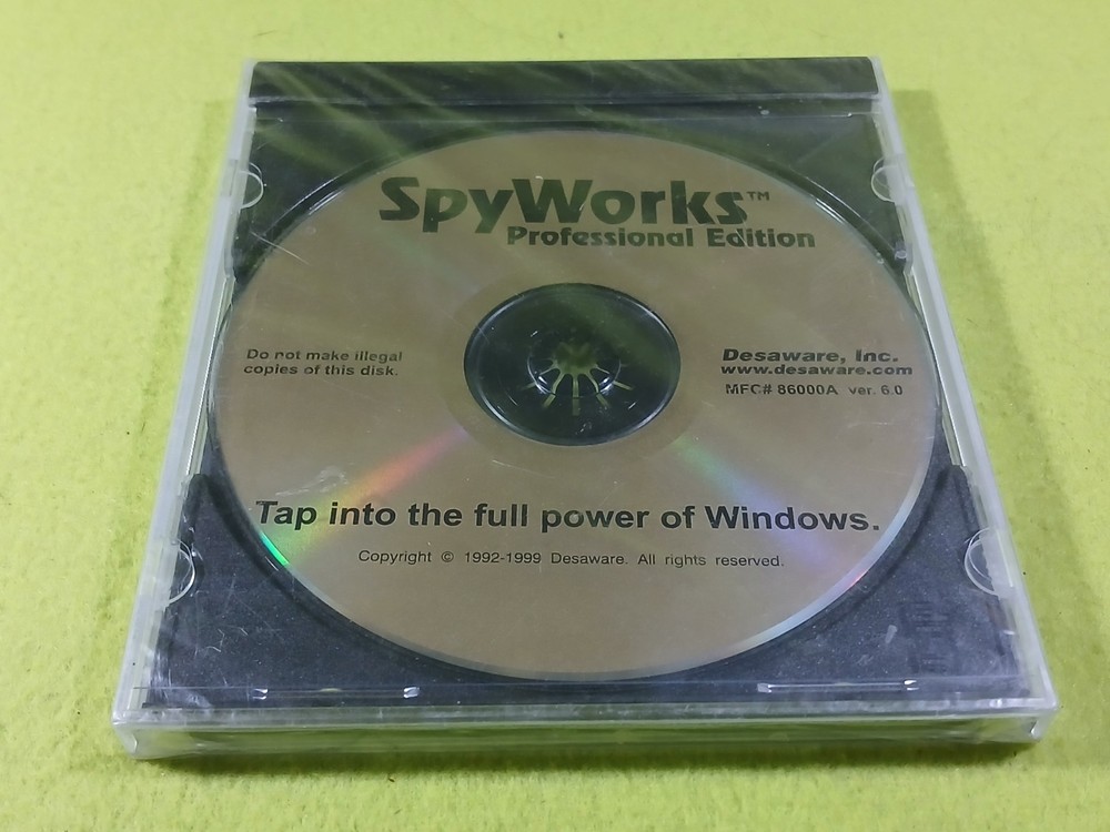 SpyWorks Professional Edition Ver.6.0 (PC, CD-ROM, 1999, Desaware)