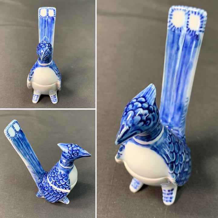 Bird Incense Holder Container Pheasant Signed Tea Ceremony Utensils Tools Sado