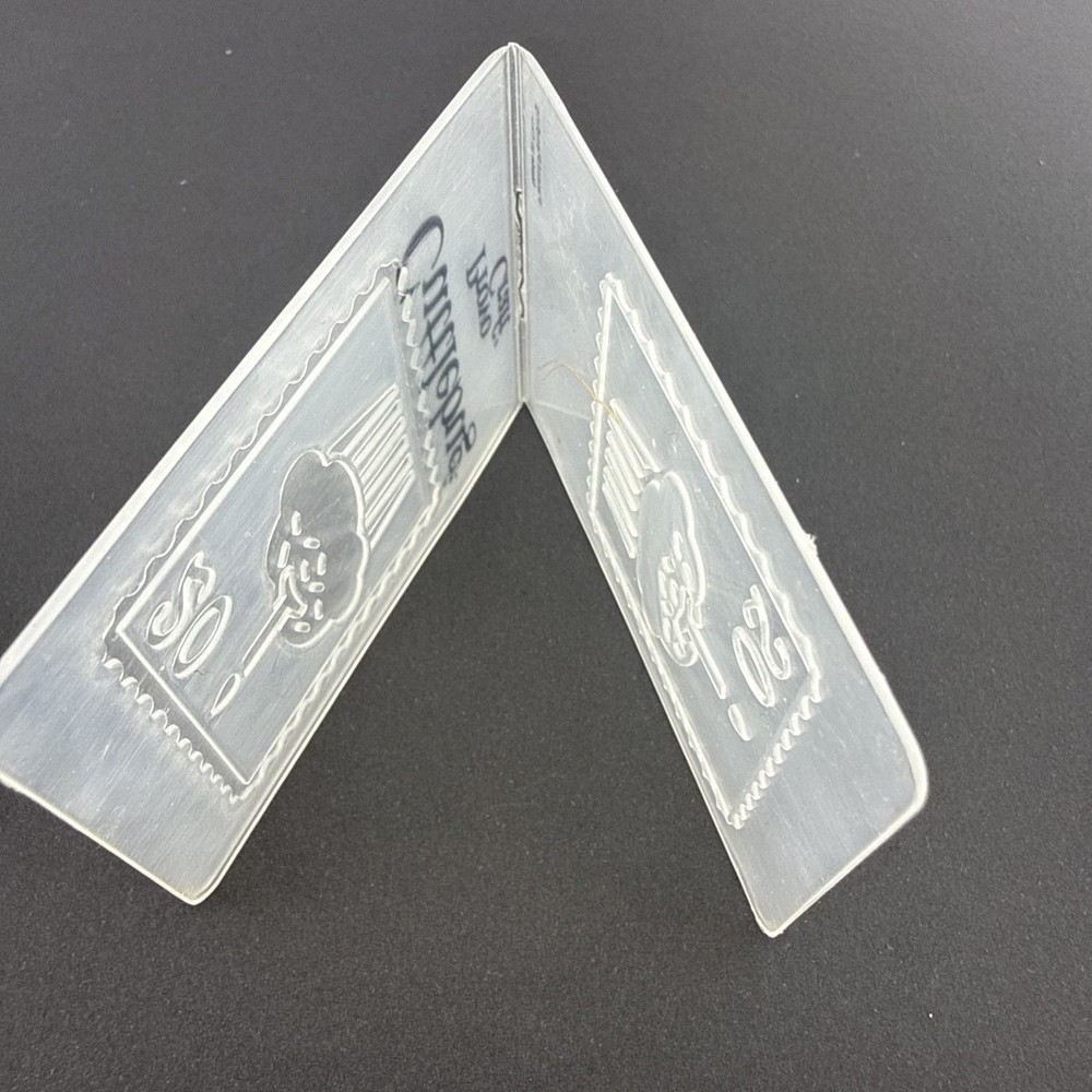 Provo Craft Cuttlebug Birthday Postage Stamp Embossing Folder 2.75x2