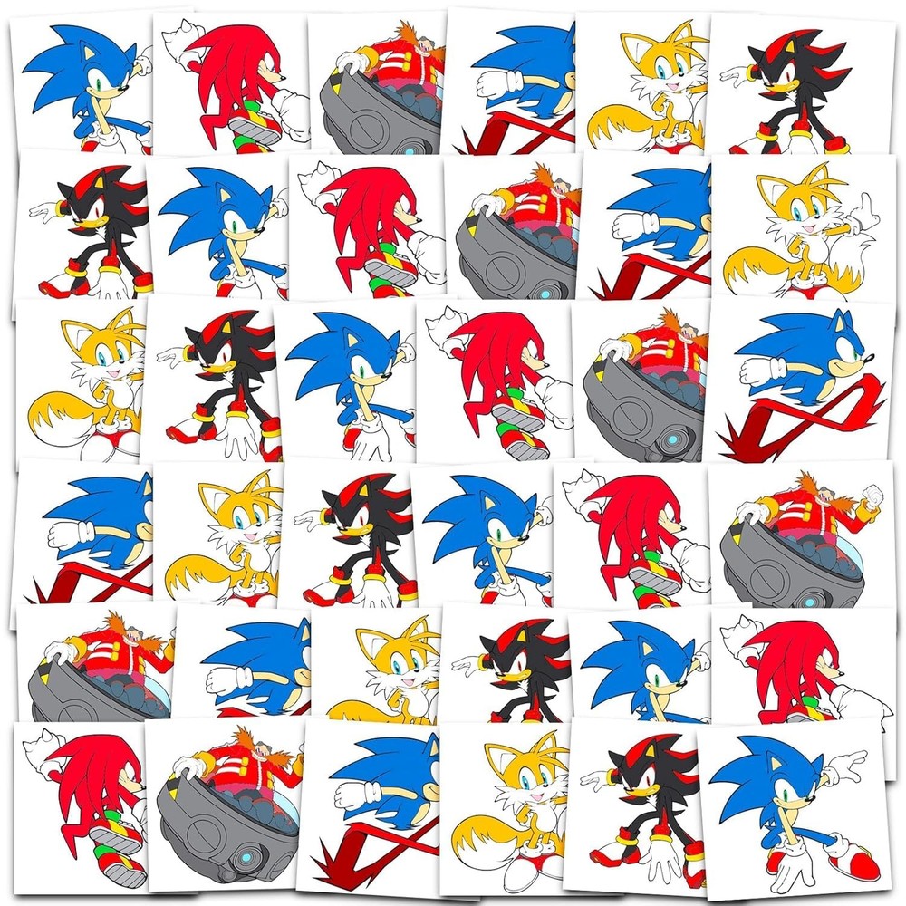 Sonic the Hedgehog Tattoos, Temporary Tattoos