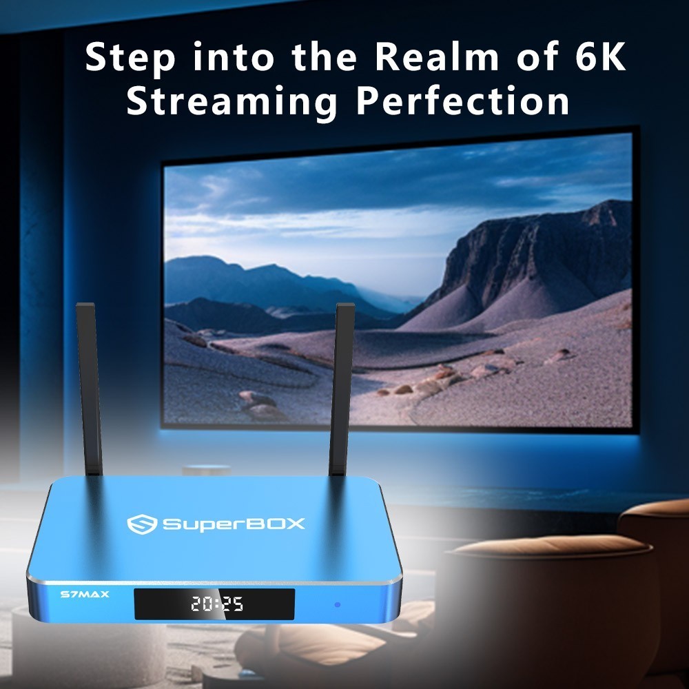 2026 New Superbox S7 Max streaming media player 6K UHD Android 12 Ship Same Day