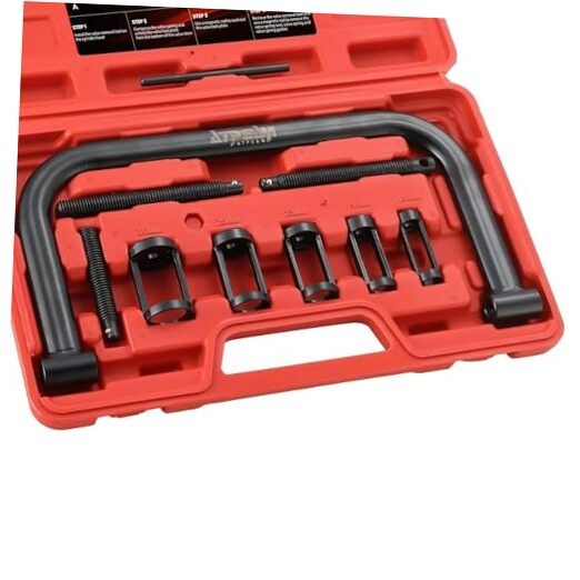Auto Valve Spring Compressor C Clamp Tool Set Suitable for Motorcycle, ATV,