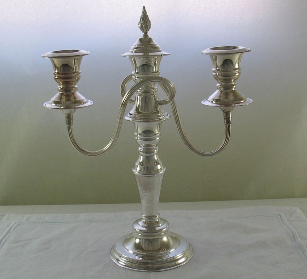 Candelabra, 3 Light, Beaded or Plain