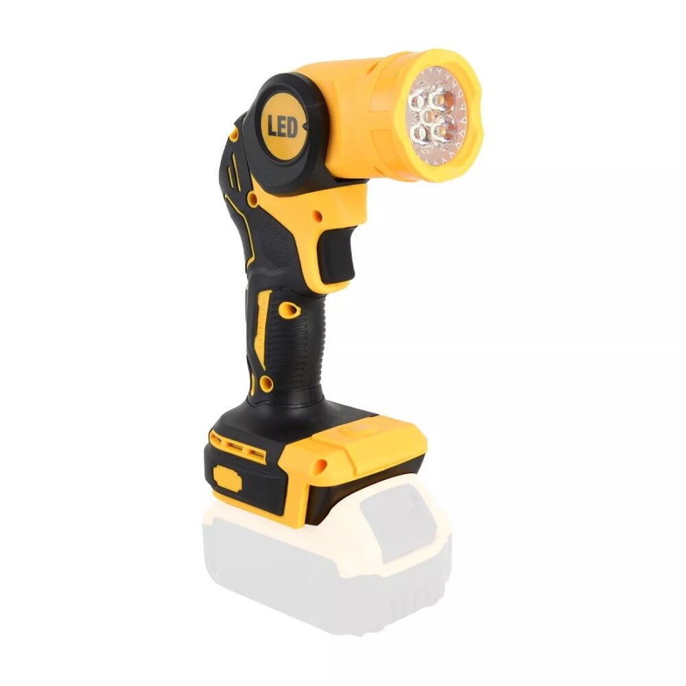 2PCS LED Pivoting Flashlight Cordless Work Light For DeWALT LED 20V 20Volt MAX