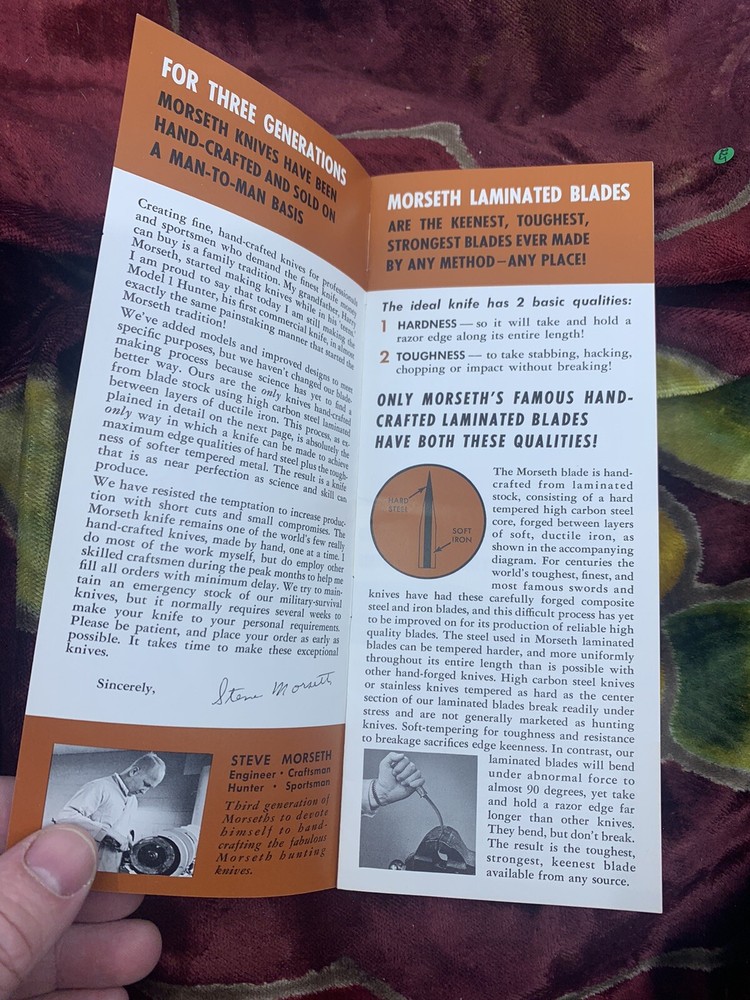 VINTAGE MORSETH ORIGINAL KNIFE CATALOG