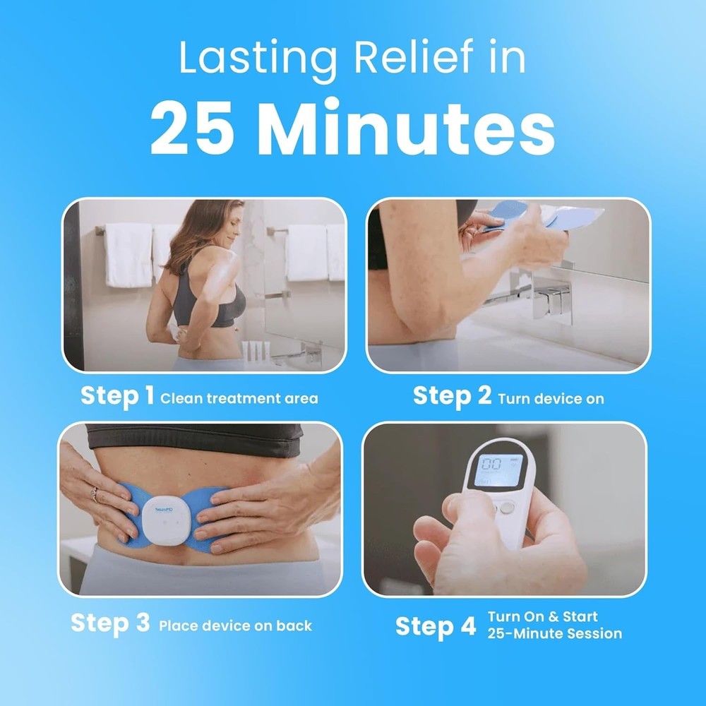 Corrective Therapy Device for Back Pain - NMES Wireless Electrode Pads | Musc...