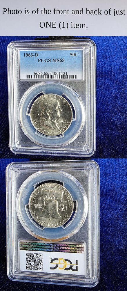 1963-D Franklin Half Dollar PCGS MS65
