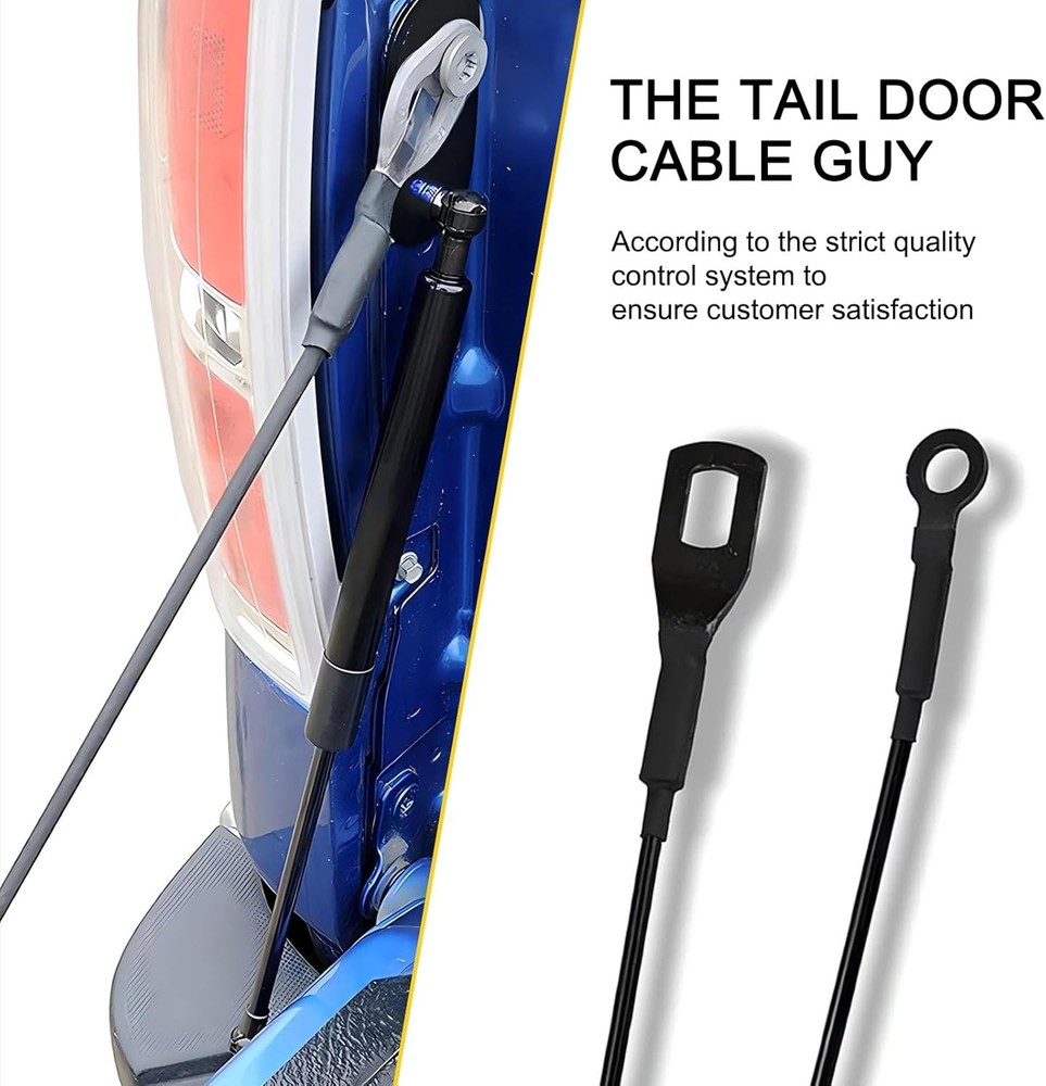 2 PCS Tailgate Cargo Box Pull Cable, 405mm/15.94In Metal Tailgate Pull Cable, Au