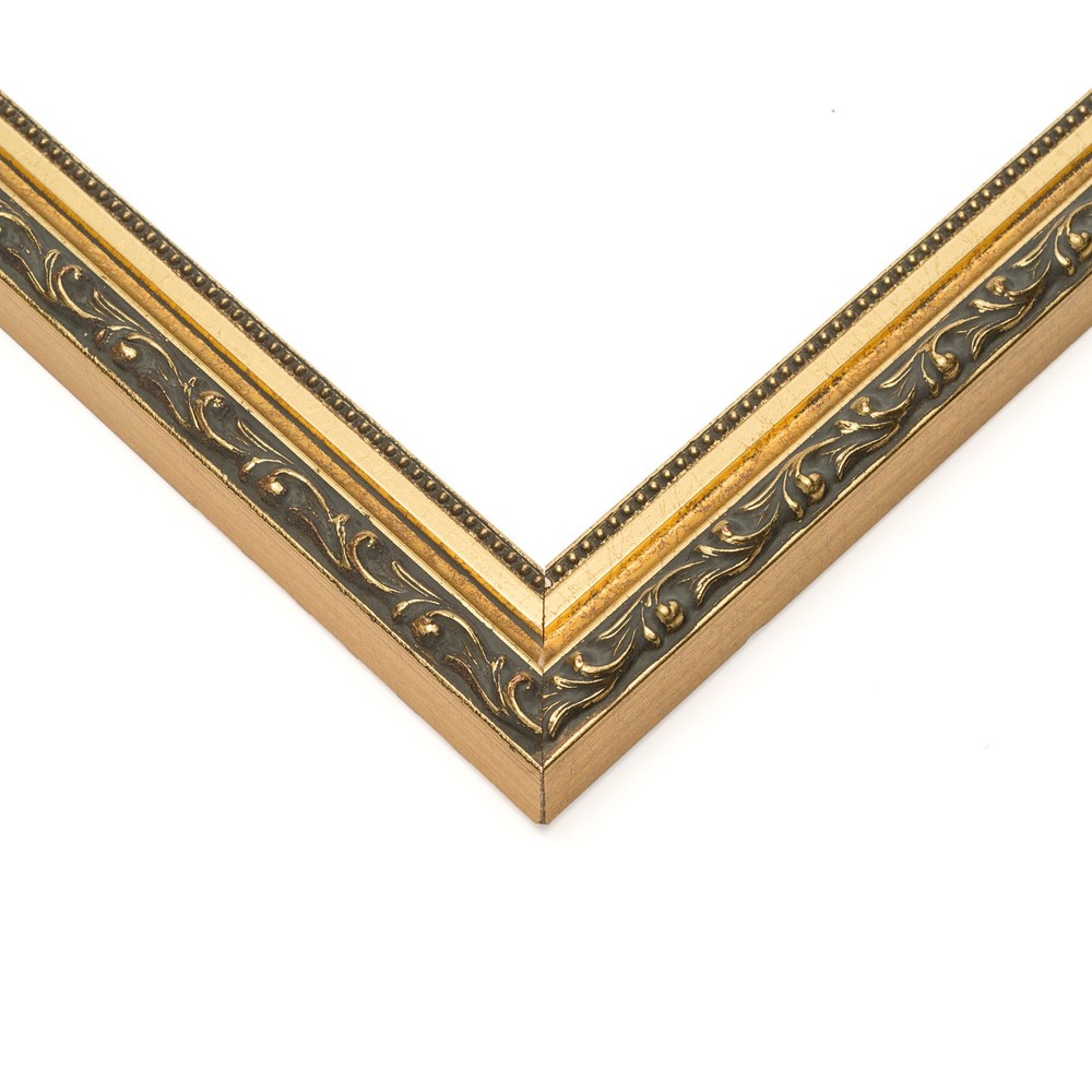20x12 Frame Black & Gold Solid Wood Picture Frame Width 1.125 Inches | Interior