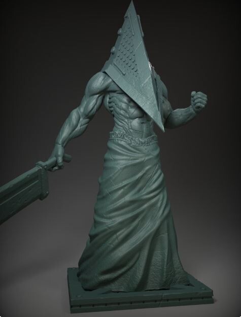 Silent Hill Pyramid Head 8" 3d Printed Model