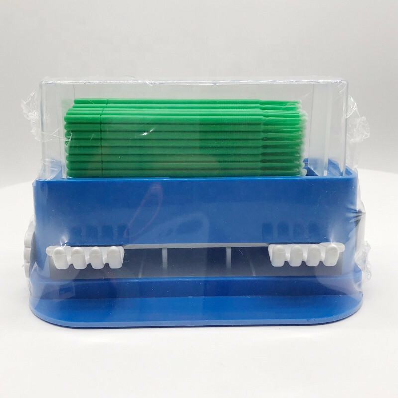 400 Pcs Micro Applicator Brush Tip Disposable Dental Dispenser Holder Container