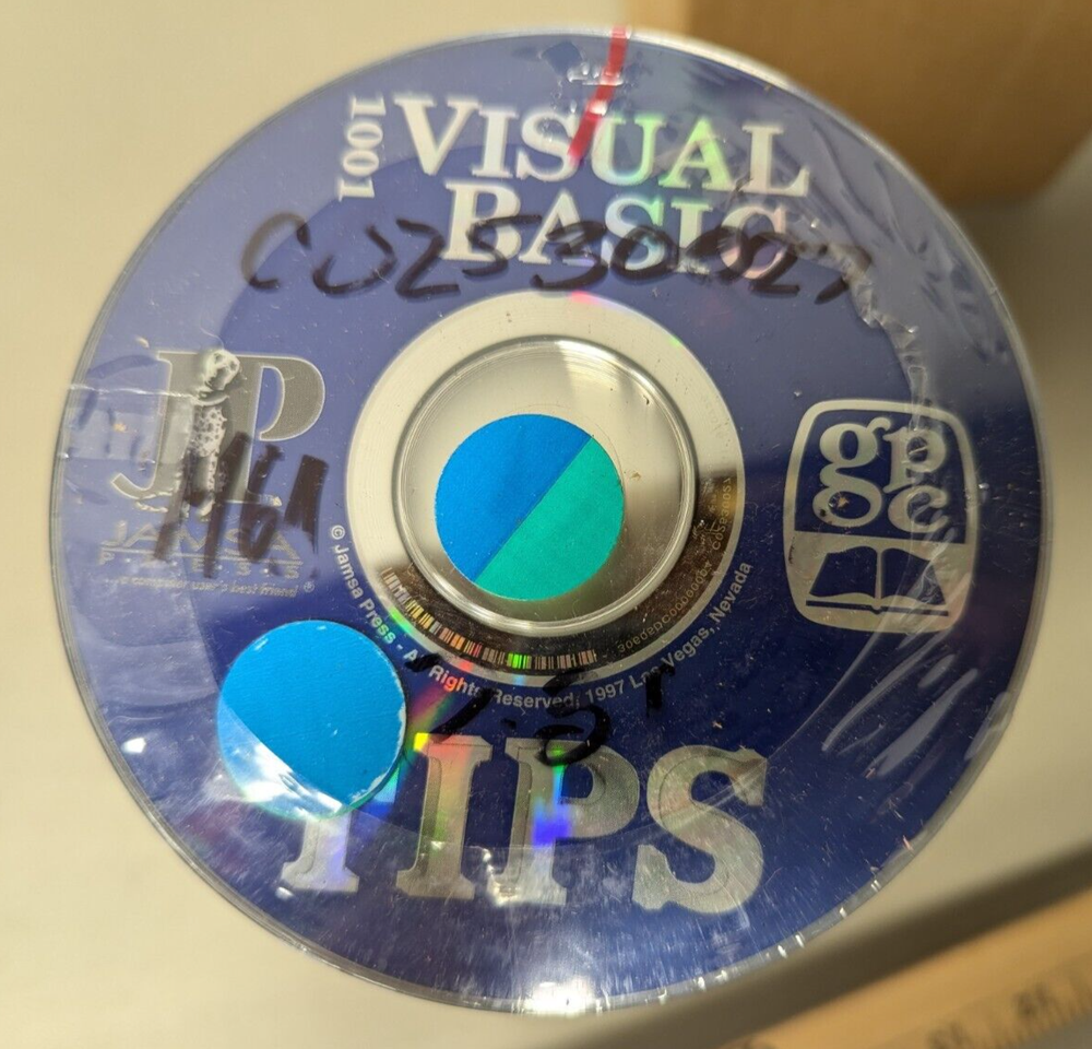 600 ea Bulk CD-Rom - 1001 Microsoft Visual Basic 5.0 Professional- NEW/Sealed!