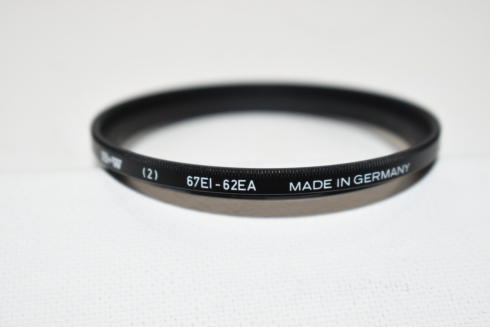 B + W SCHNEIDER STEP UP RING (2) 67EI-62EA SCREW FILTER ADAPTER