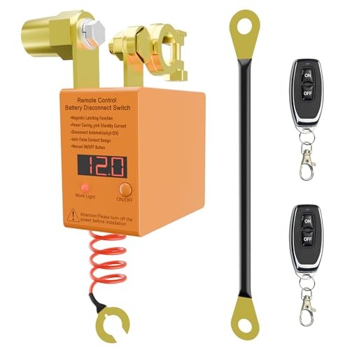 Remote Battery Disconnect Switch 12v, 240A,  Upgrade Smart Digital Display