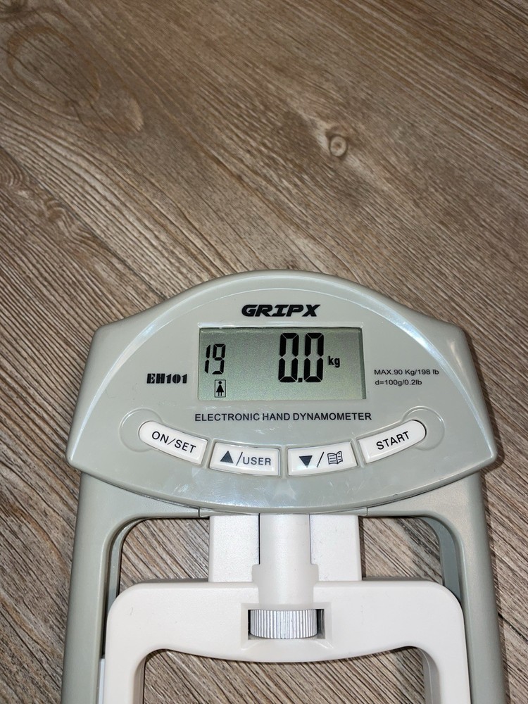 GRIPX Digital Hand Dynamometer Grip Strength Measurement Meter Auto Capturing