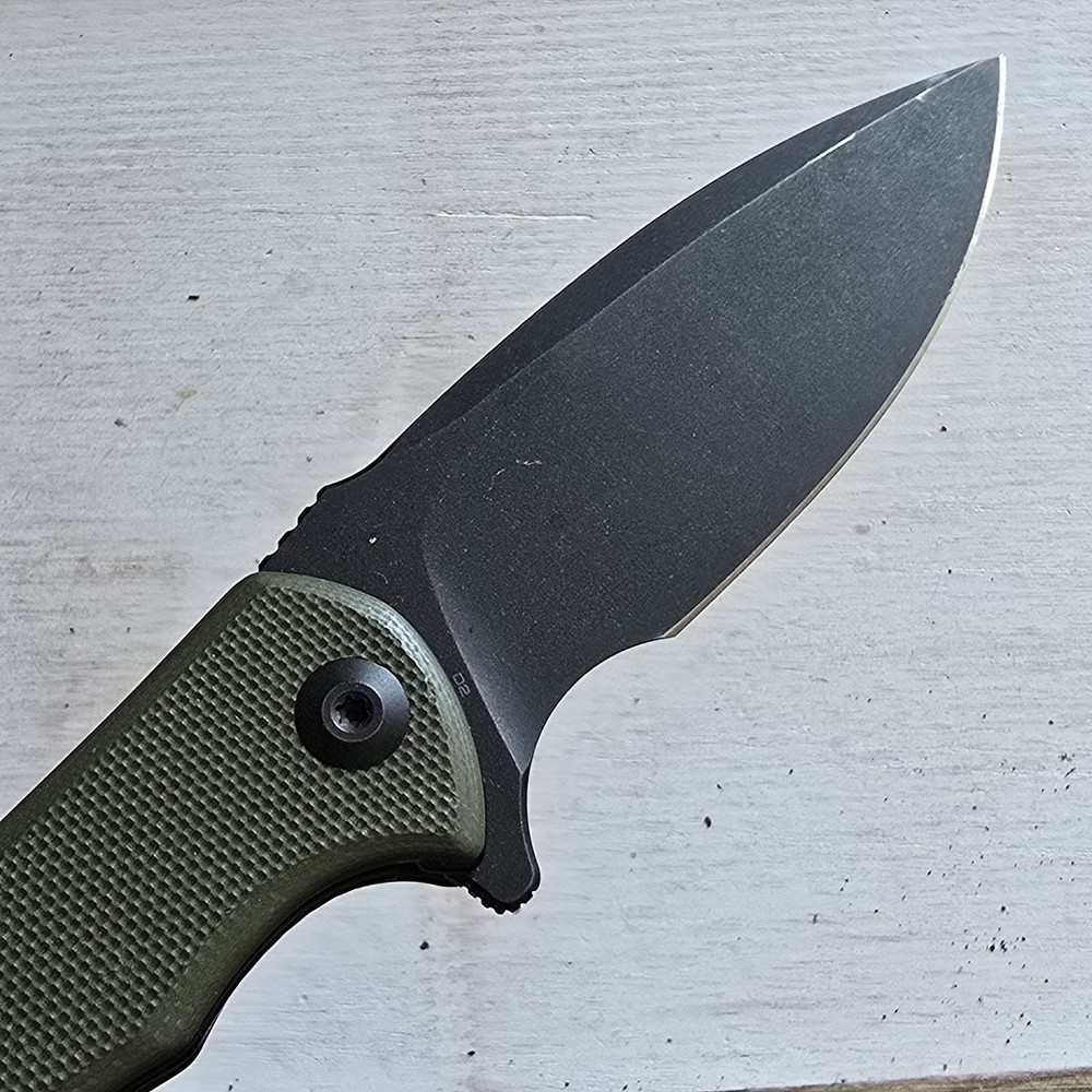 CIVIVI MINI PRAXIS FLIPPER FOLDING KNIFE GREEN HANDLE BLACK BLADE