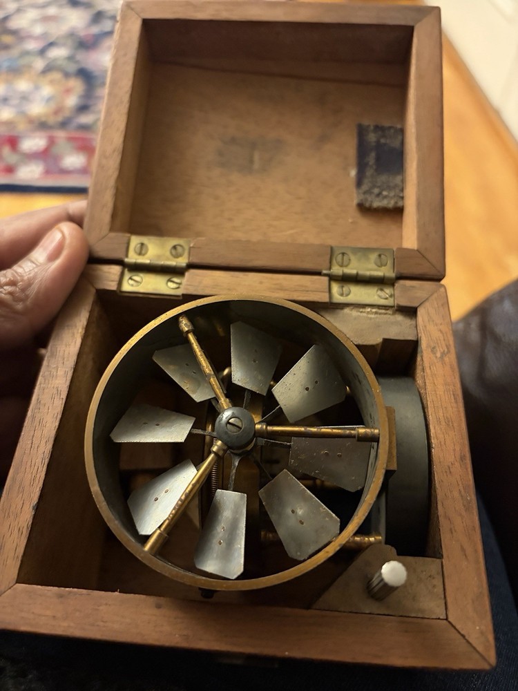 Antique Brass Air Meter Anemometer Circa 1900 Mining Tool