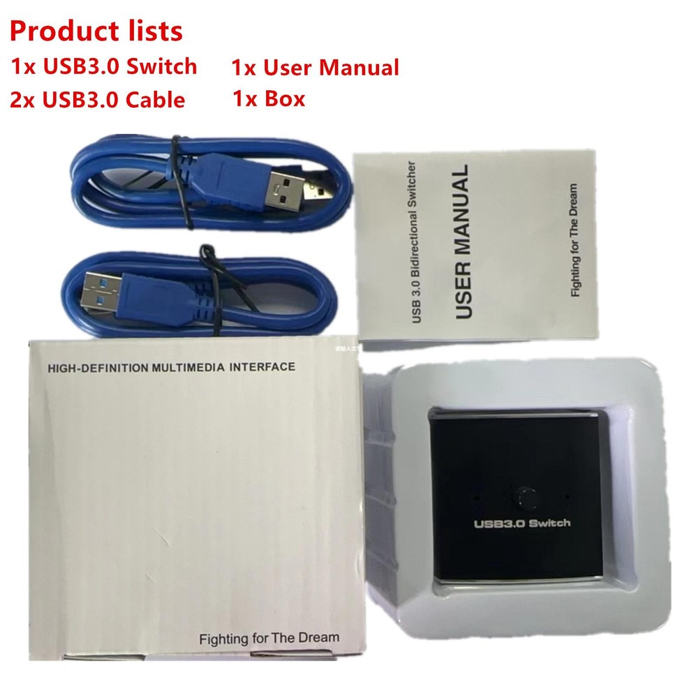 USB3.0 Sharing Switch For Printer Keyboard Mouse Sharing Two-Way Switcher