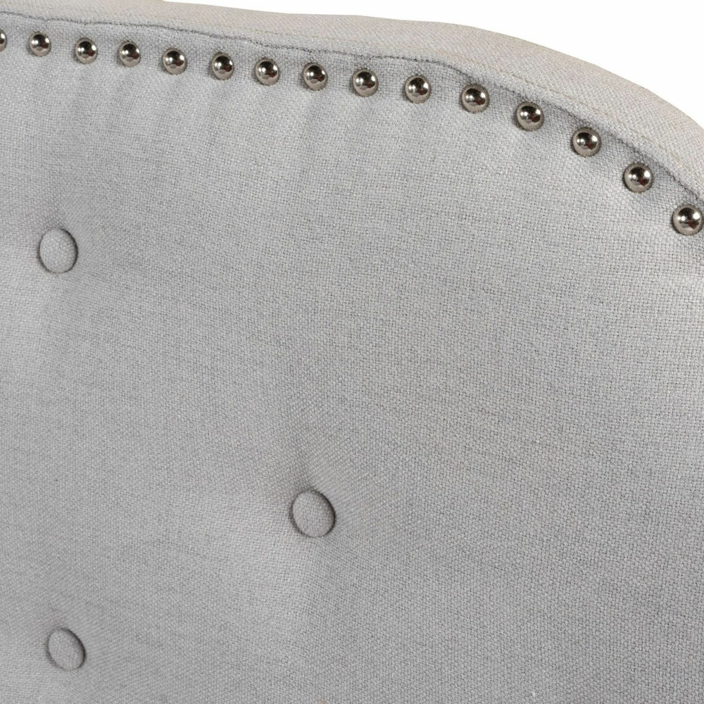 Austell Light Grey Fabric Queen/Full Headboard