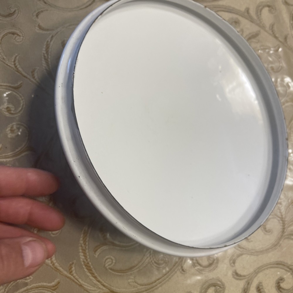 While Enameled Pot Lid 8.5”