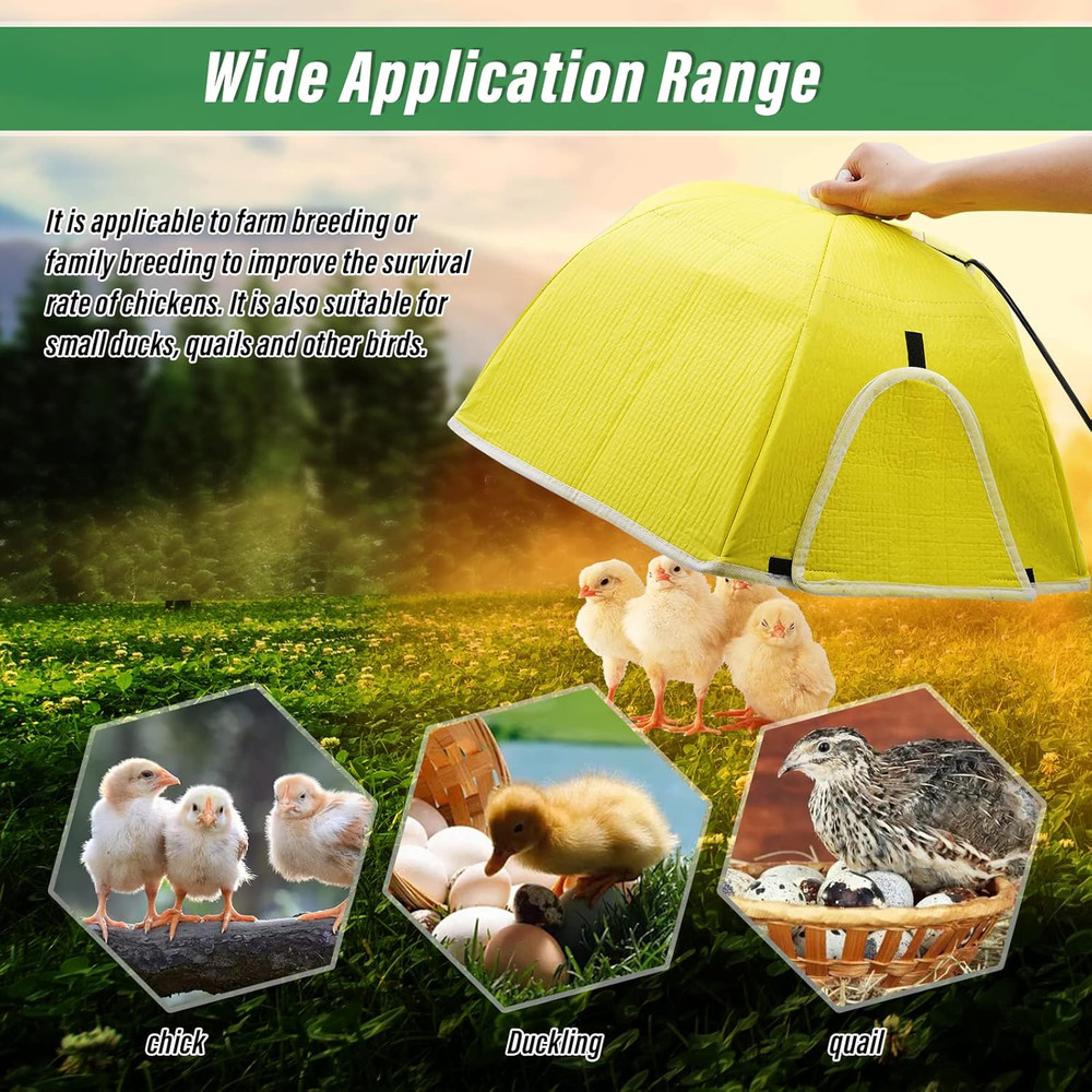 Chicken Brooder Box for Chicks Brooder Plate Chick Heater Warmer for 10 Newborns