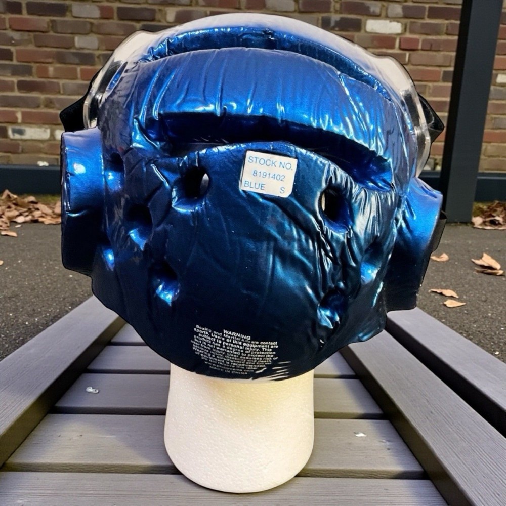 ProForce Lightning Headgear w/ Face Shield Blue Size S Sparring Helmet