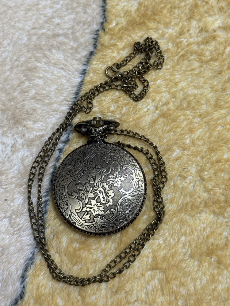 Owl vintage style pocket watch
