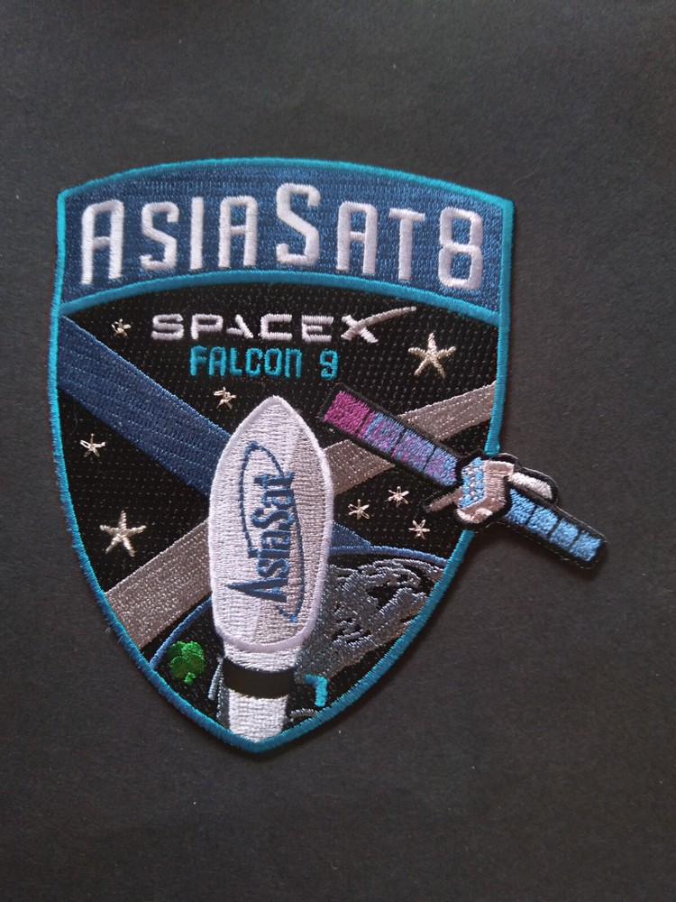 Spacex Authentic Aisa Sat 8 Mission Patch