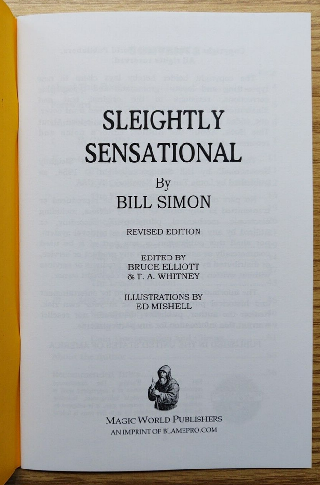 Sleightly Sensational by Bill Simon