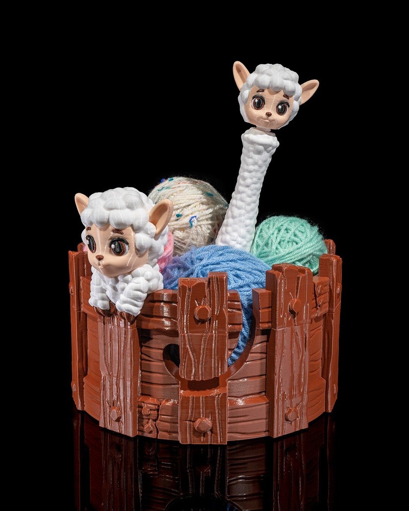 Peasheepful Kit Yarn Bowl and Hook Case