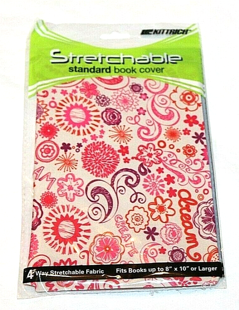 Kittrich "Dream, Create, Imagine" Stretchable Standard Book Cover, 1 Ct