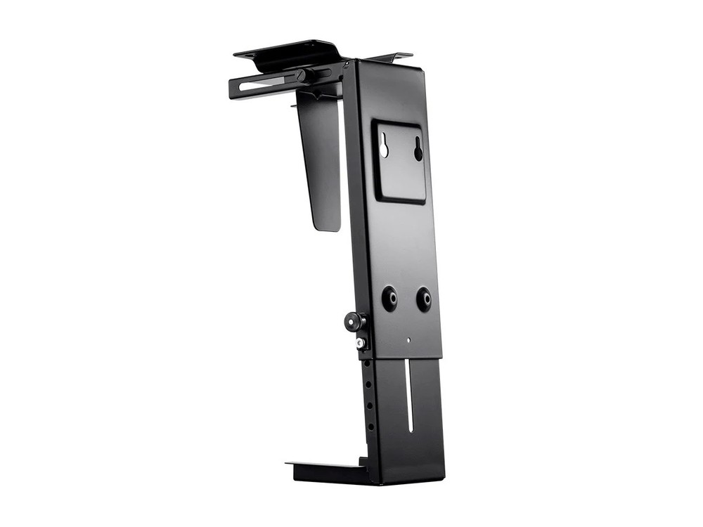 Monoprice Computer Case CPU Tower Holder, Adjustable Under Desk Mount, Rotating