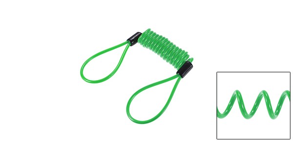 Disk Brake Lock Motorbike Alarm Disc Lock Security Reminder Cable Tool Green