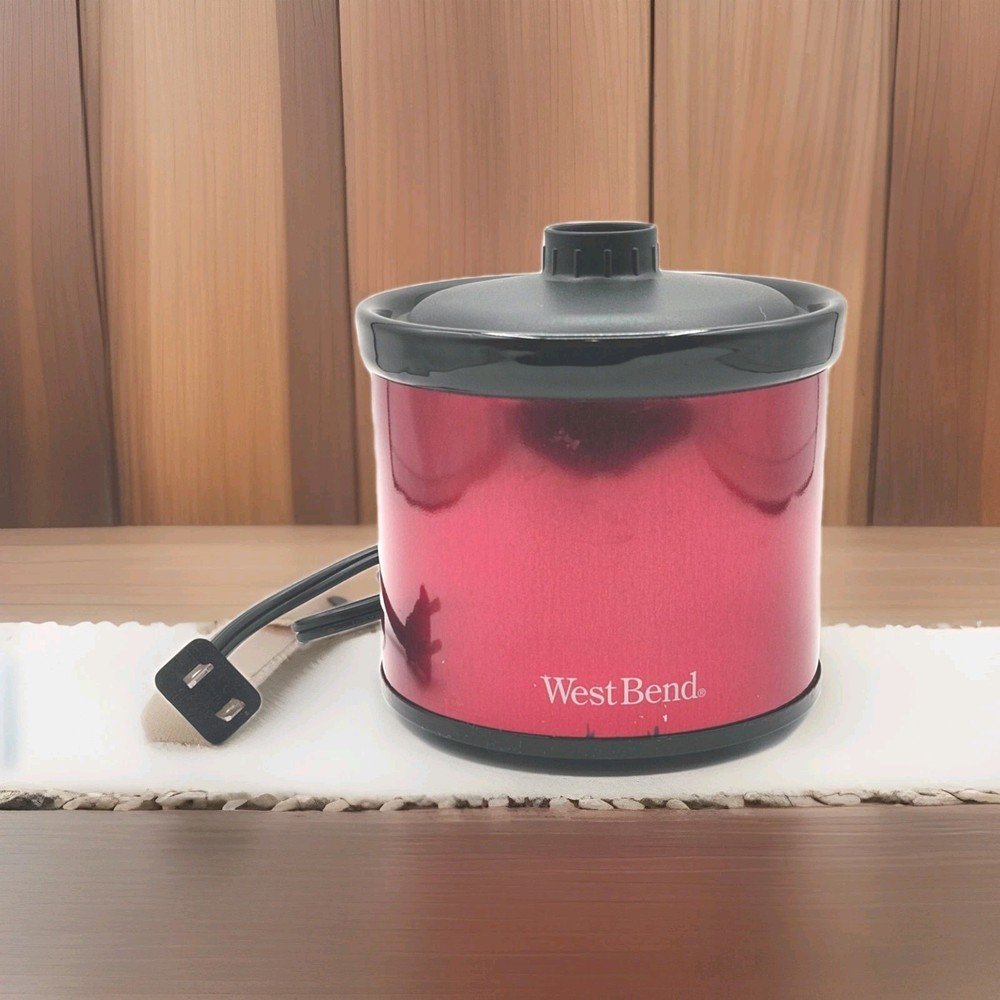 West Bend Little Dipper Slow Cooker Red Mini Warming Pot
