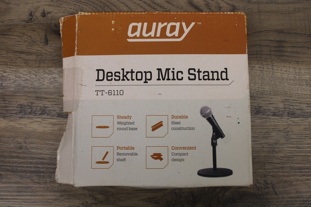 Auray Desktop Microphone Stand With Shock Mount TT-6110