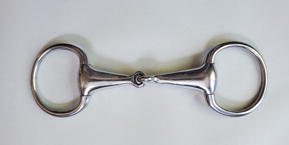 Eggbutt Snaffle Single Jointed Solid Thick Mouth 4 3/4 inches