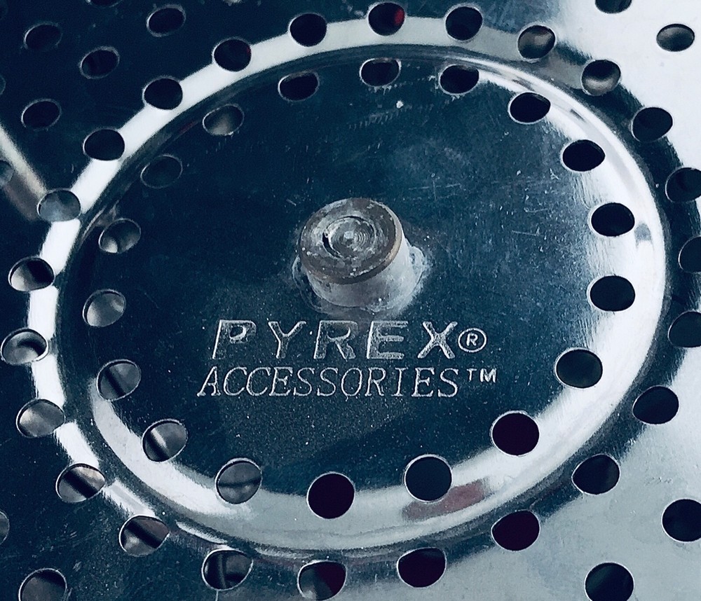 PYREX ACCESSORIES METAL COLLAPSIBLE VEGETABLE STEAMER FOLDING BASKET INSERT 5.5”